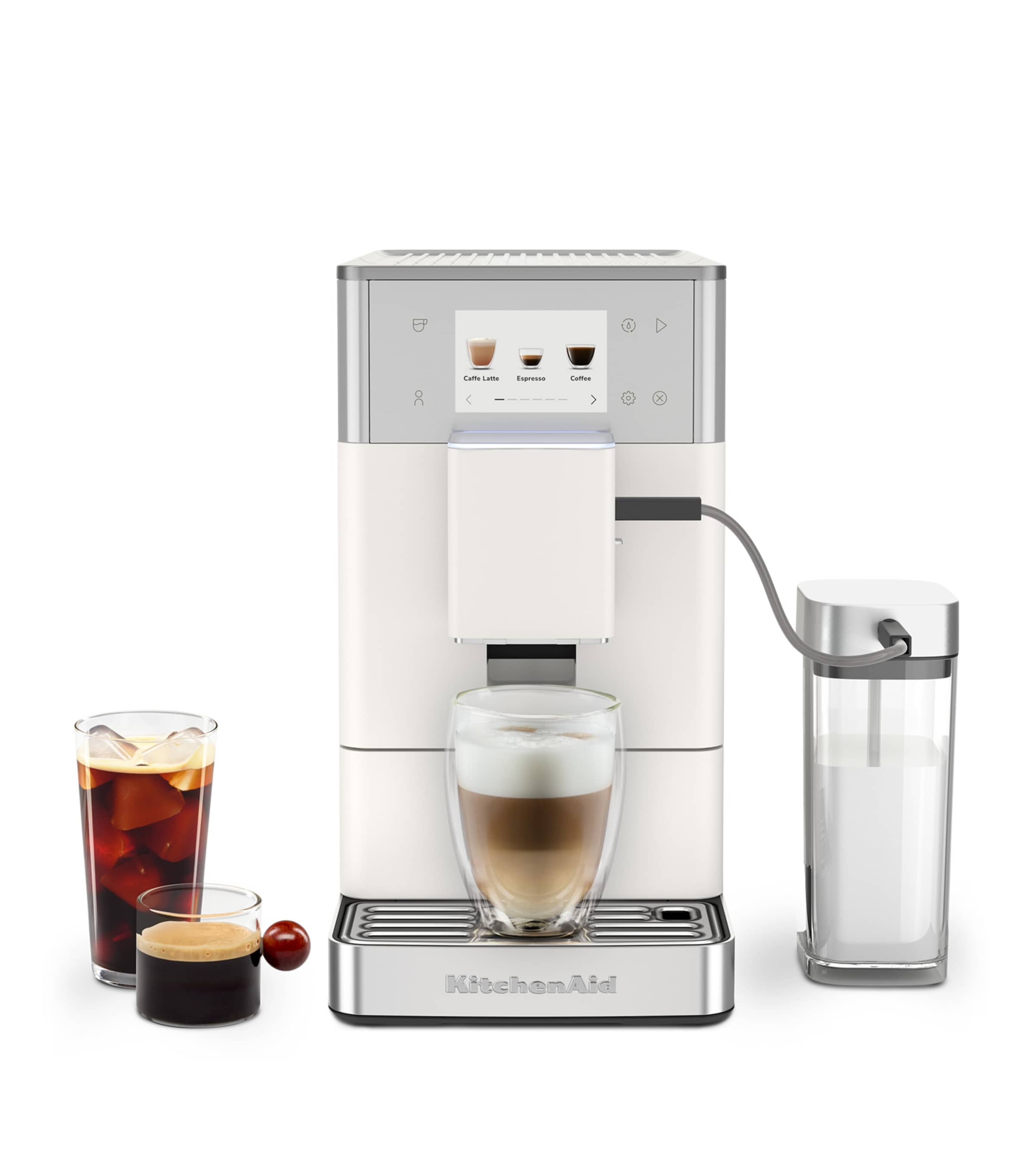KitchenAid Fully Automatic Espresso Machine Porcelain White Image 2