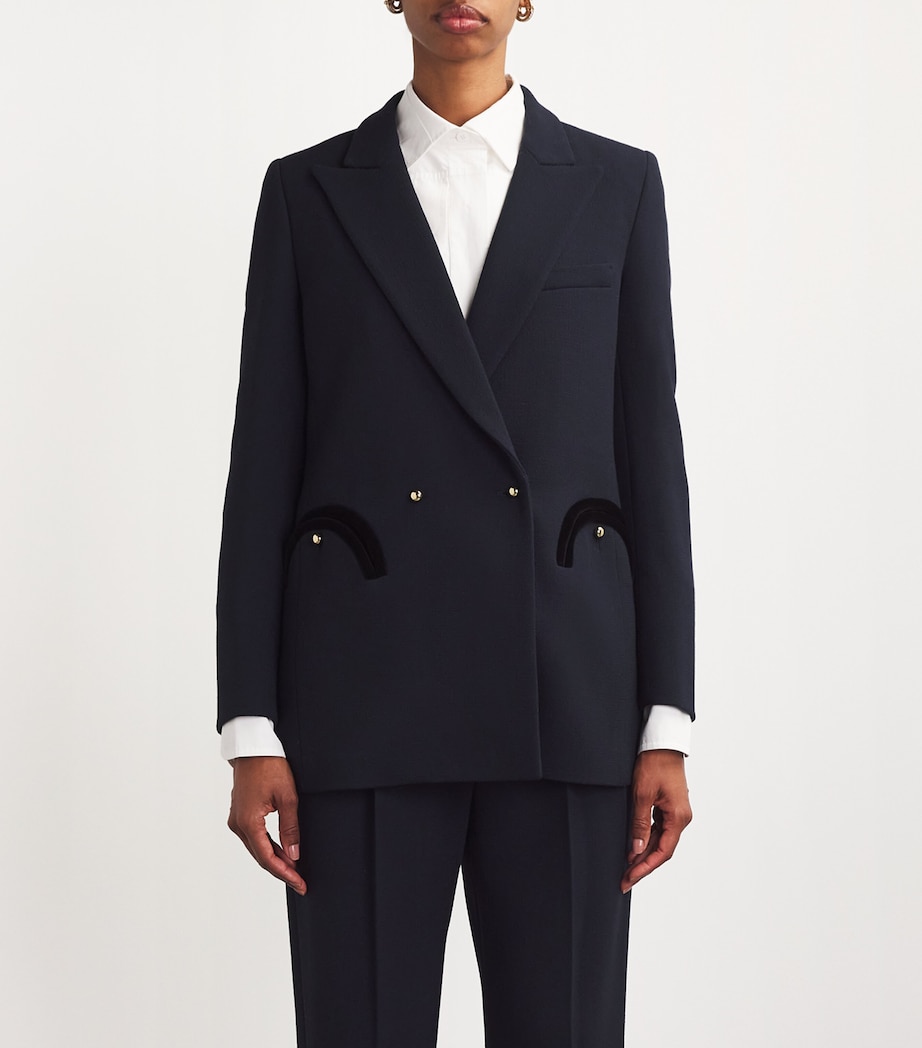 Virgin Wool Everyday Blazer 007 NAVY Image 3