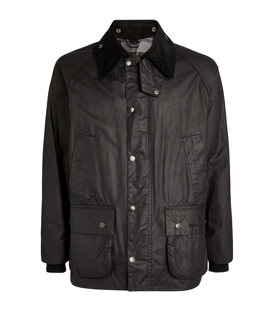 Waxed Bedale Jacket BLACK Image 7