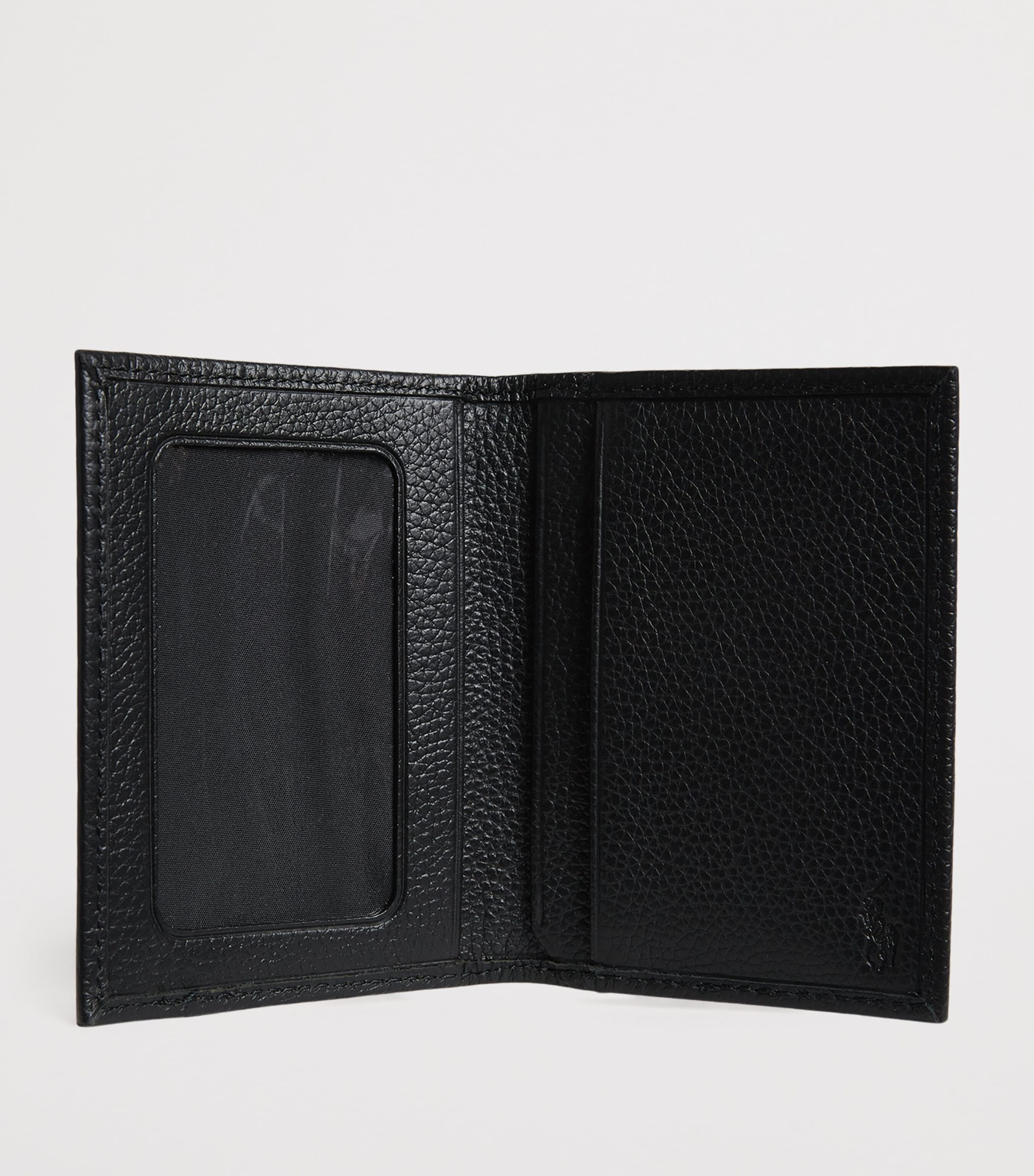 Polo Ralph Lauren Leather Bifold Card Holder Black Image 3