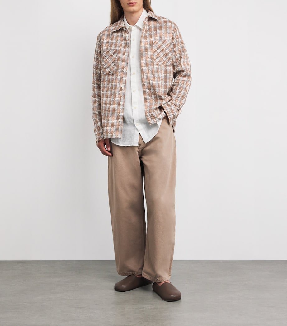 Linen Relaxed Shirt WHITE Image 2