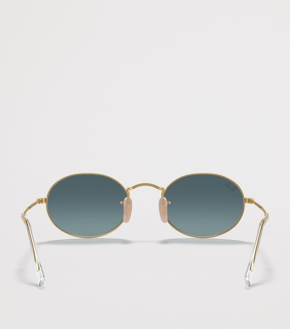 Ray-Ban RB3547 Oval Metal Sunglasses Image 4
