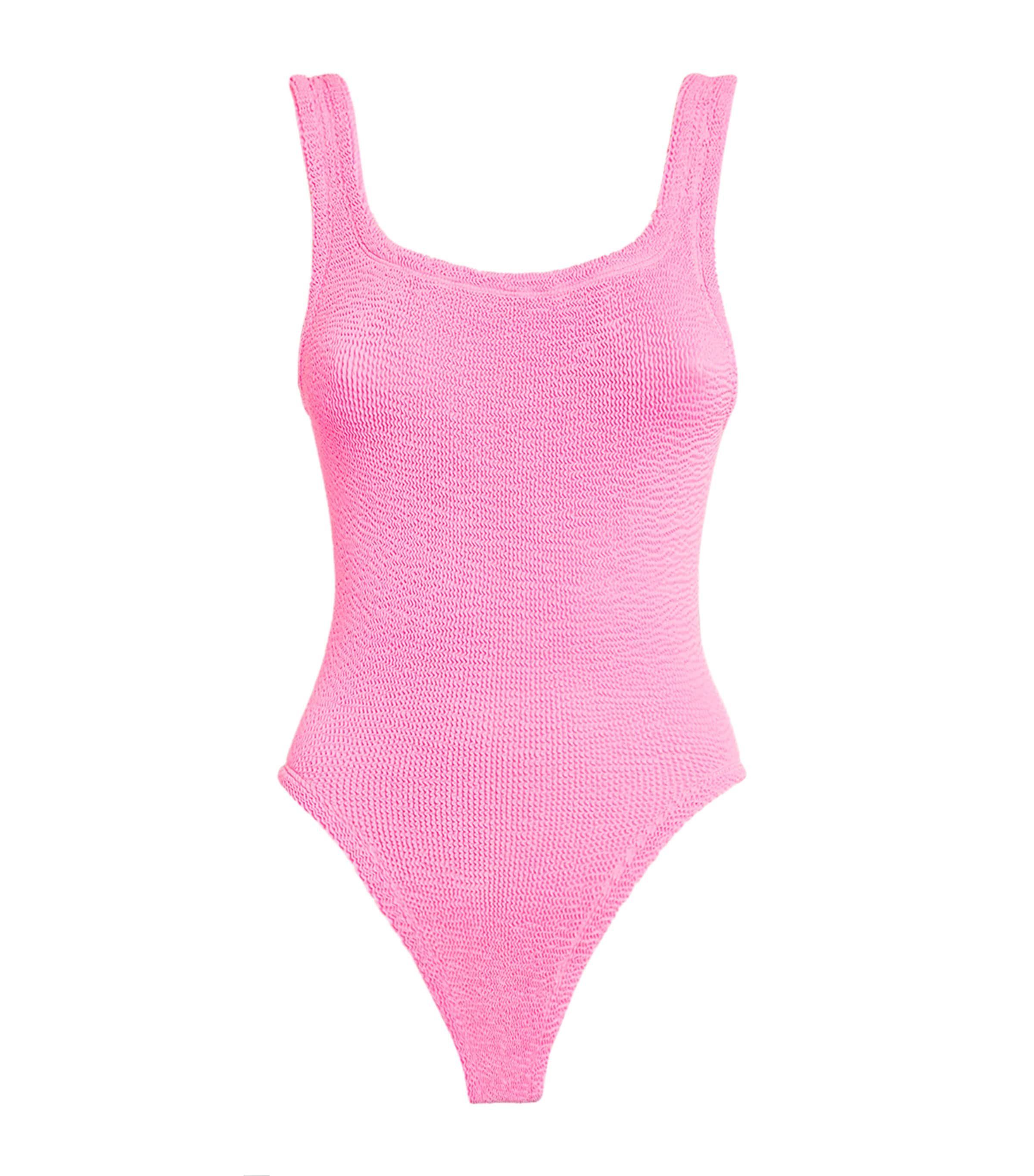 Hunza G Square-neck Swimsuit In Pink