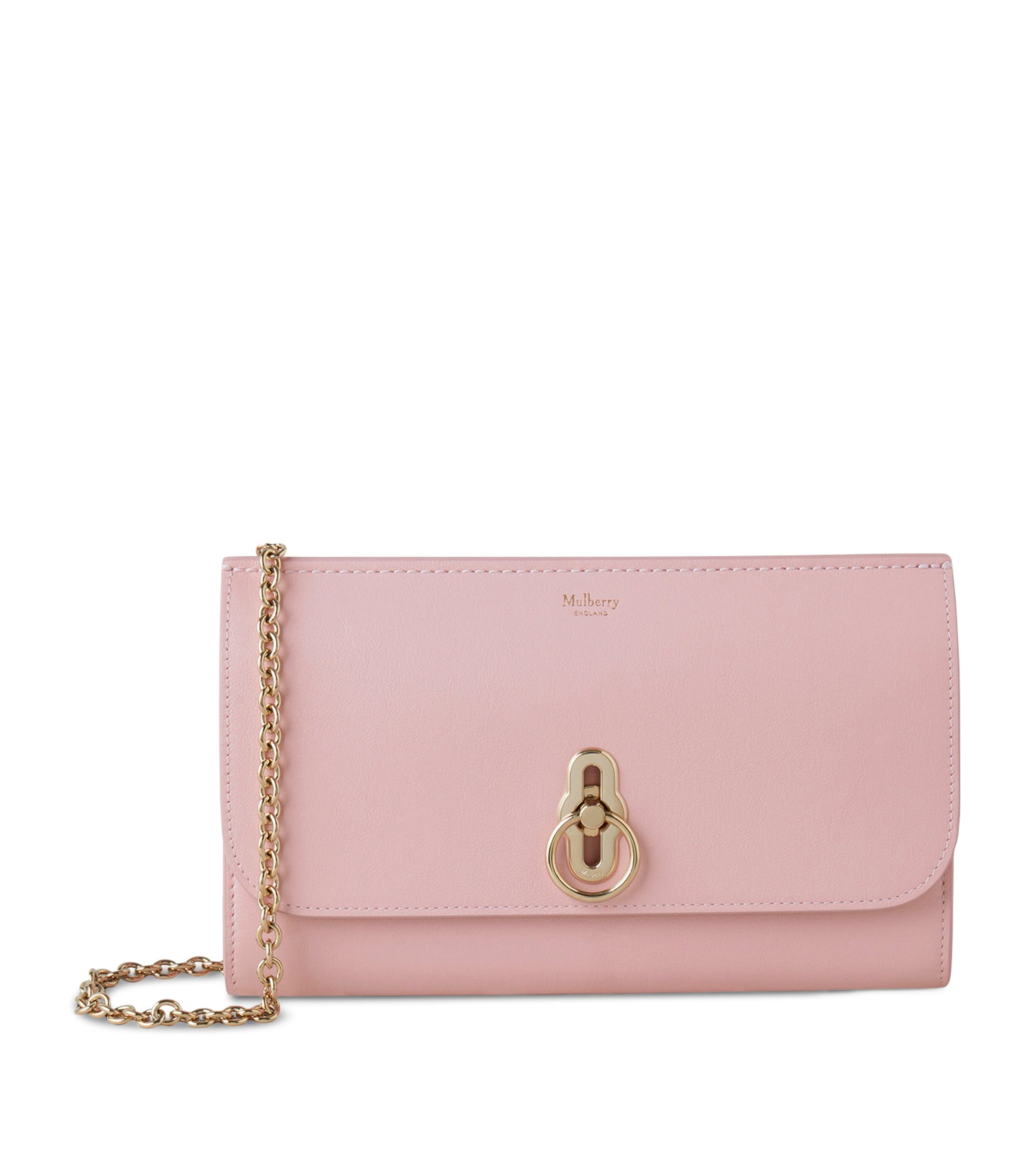 MULBERRY LEATHER AMBERLEY CLUTCH BAG 