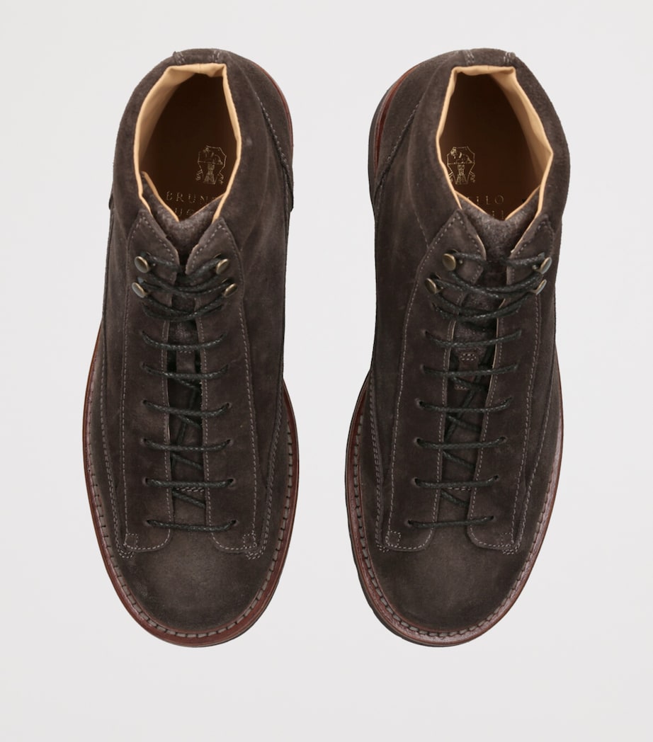 Suede Hiker Boots TAUPE Image 4