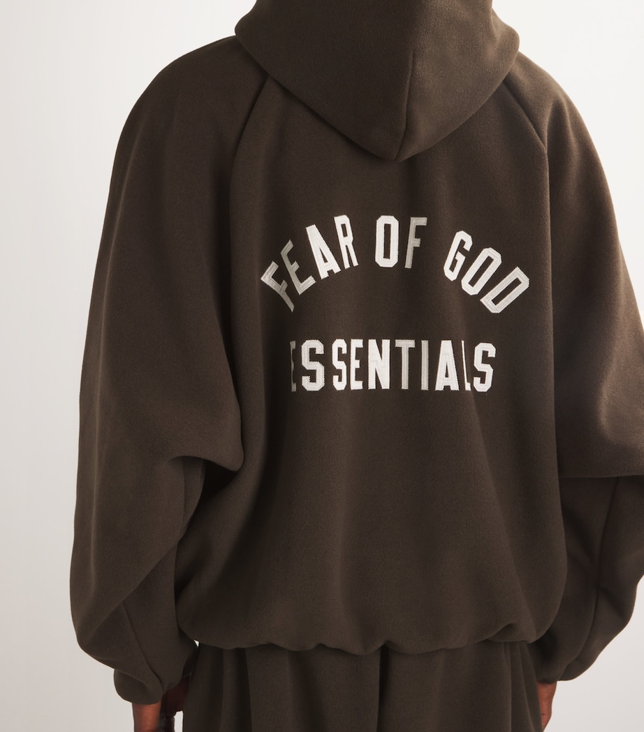 Logo-Appliqué Hoodie BROWN Image 6