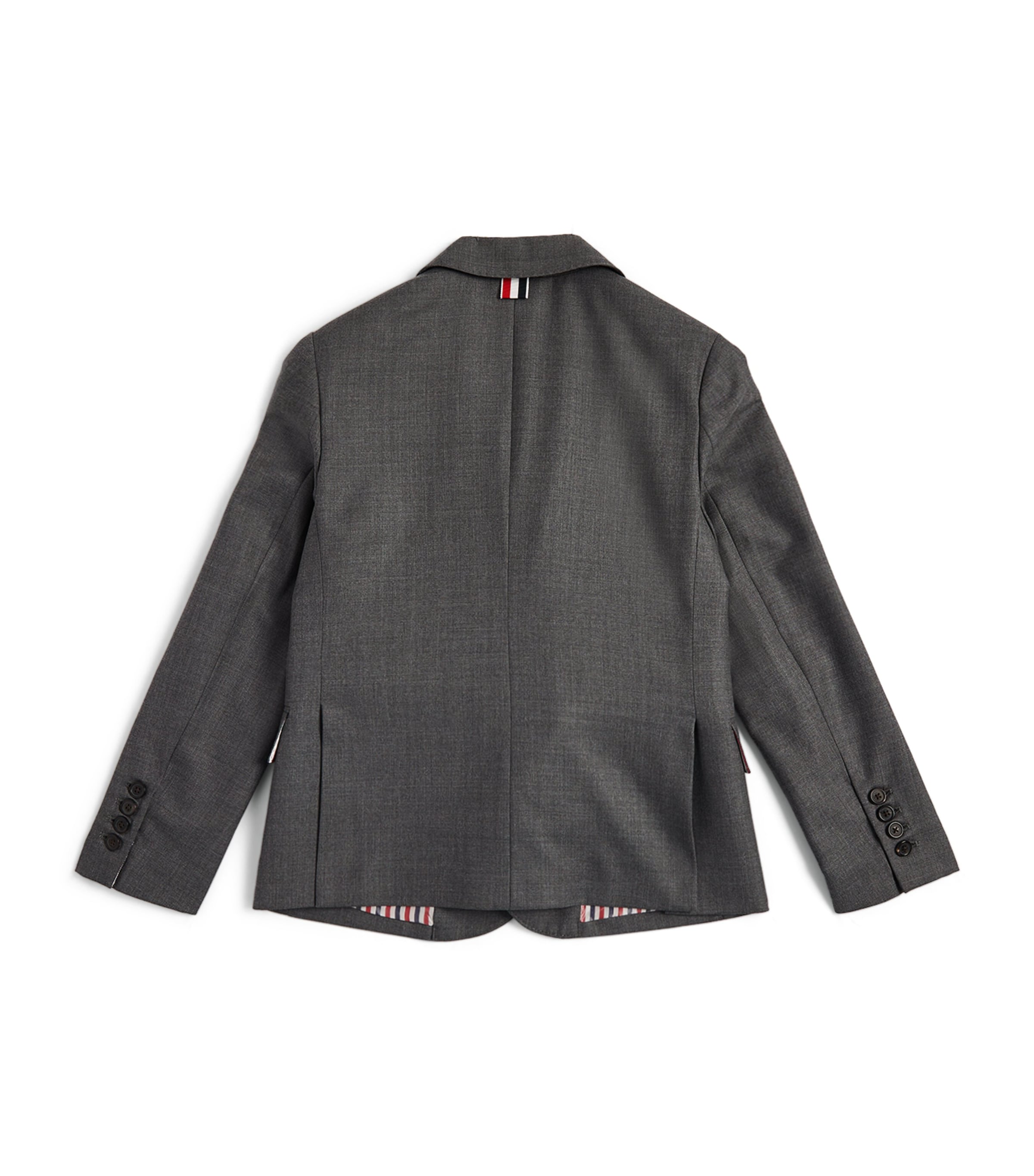 Thom Browne Kids Wool Sports Coat (2-12 Years) Med Grey Image 2