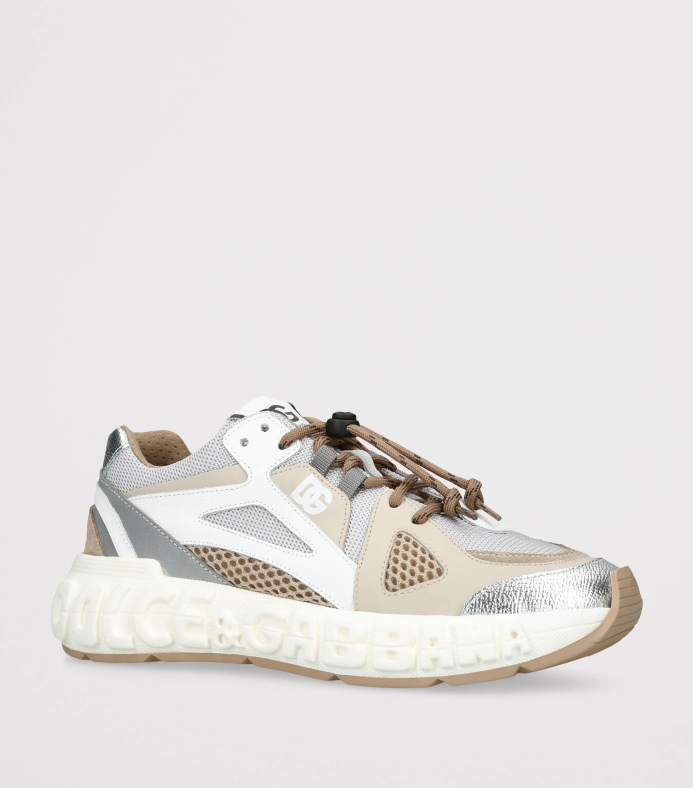 Mesh Drawstring Sneakers WHITE/OTH Image 3