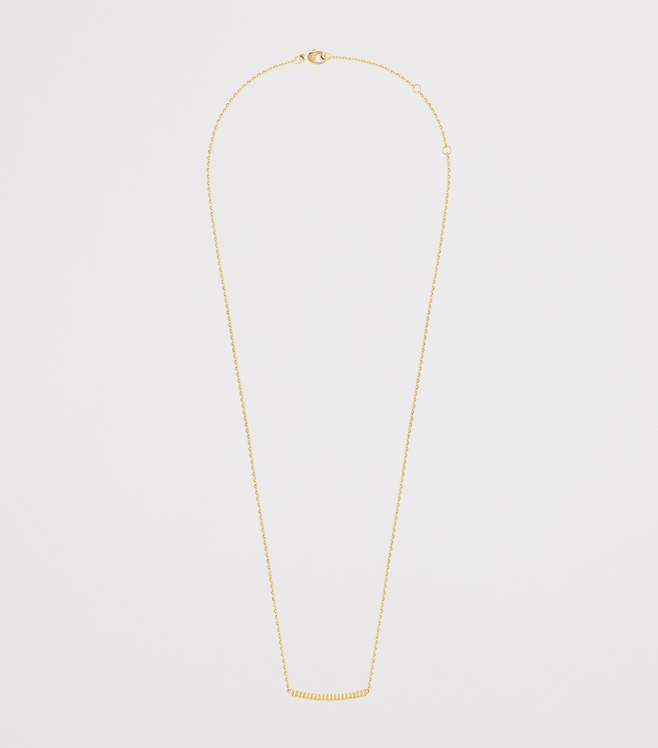 Yellow Gold Quatre Grosgrain Pendant Necklace YELLOW GOLD Image 2