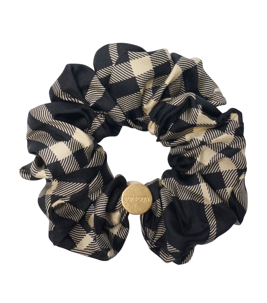 Silk Check Scrunchie BLACKCALICO IP CHK Image 1