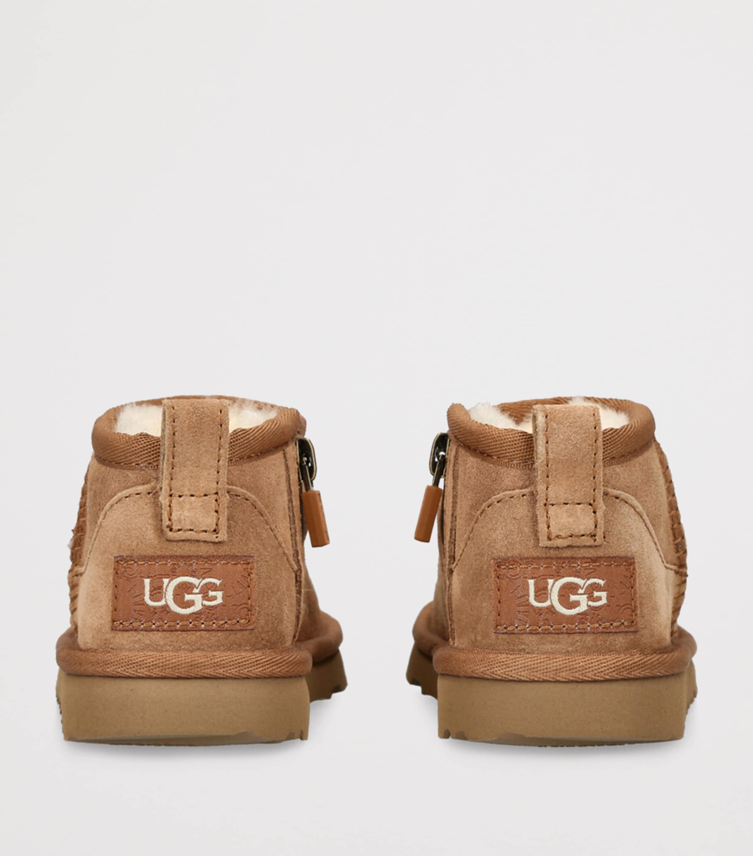 Leather Classic Ultra Mini Boots BROWN Image 2