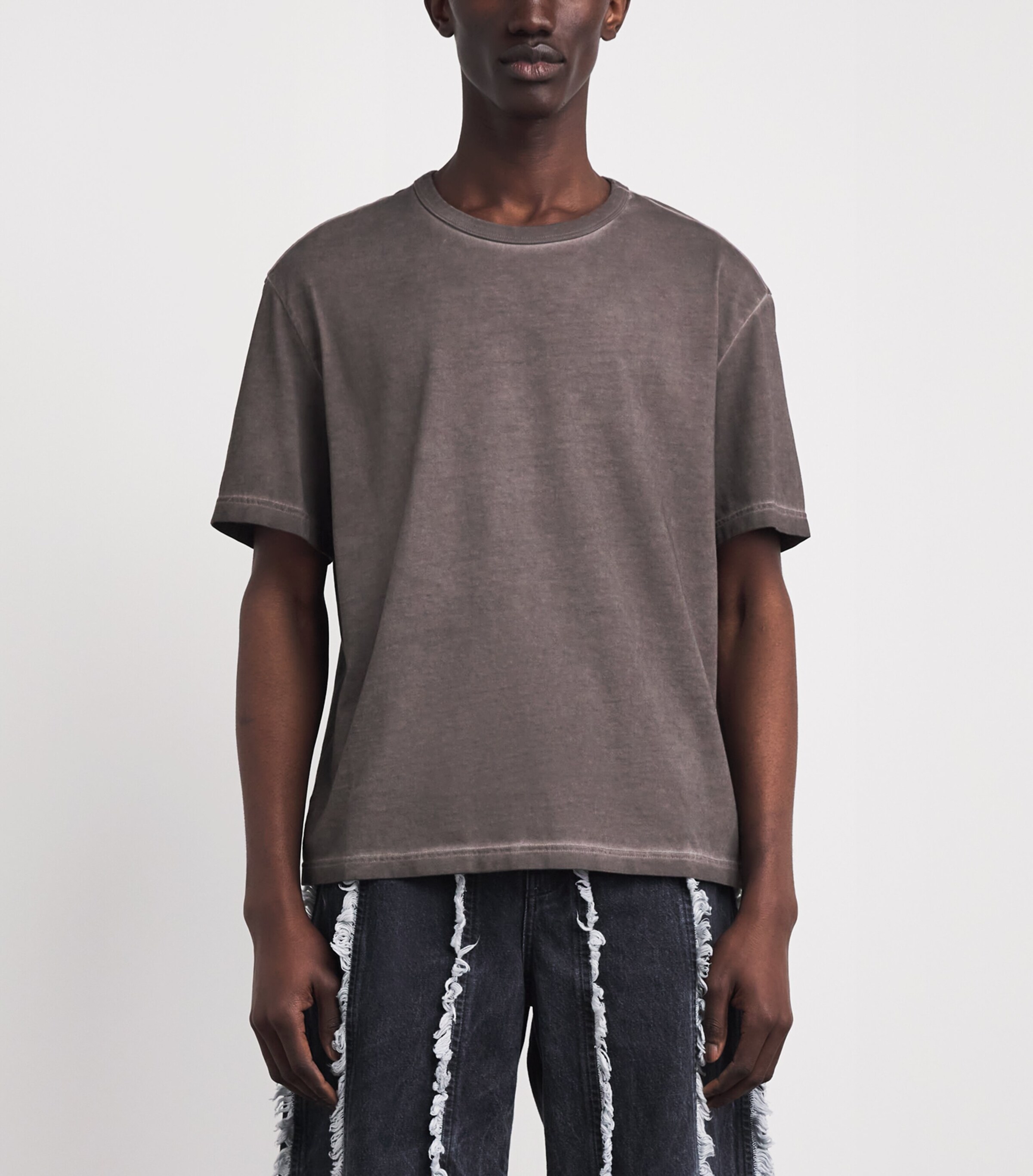Séfr Mens Cotton Mauro T-Shirt Grease Image 4