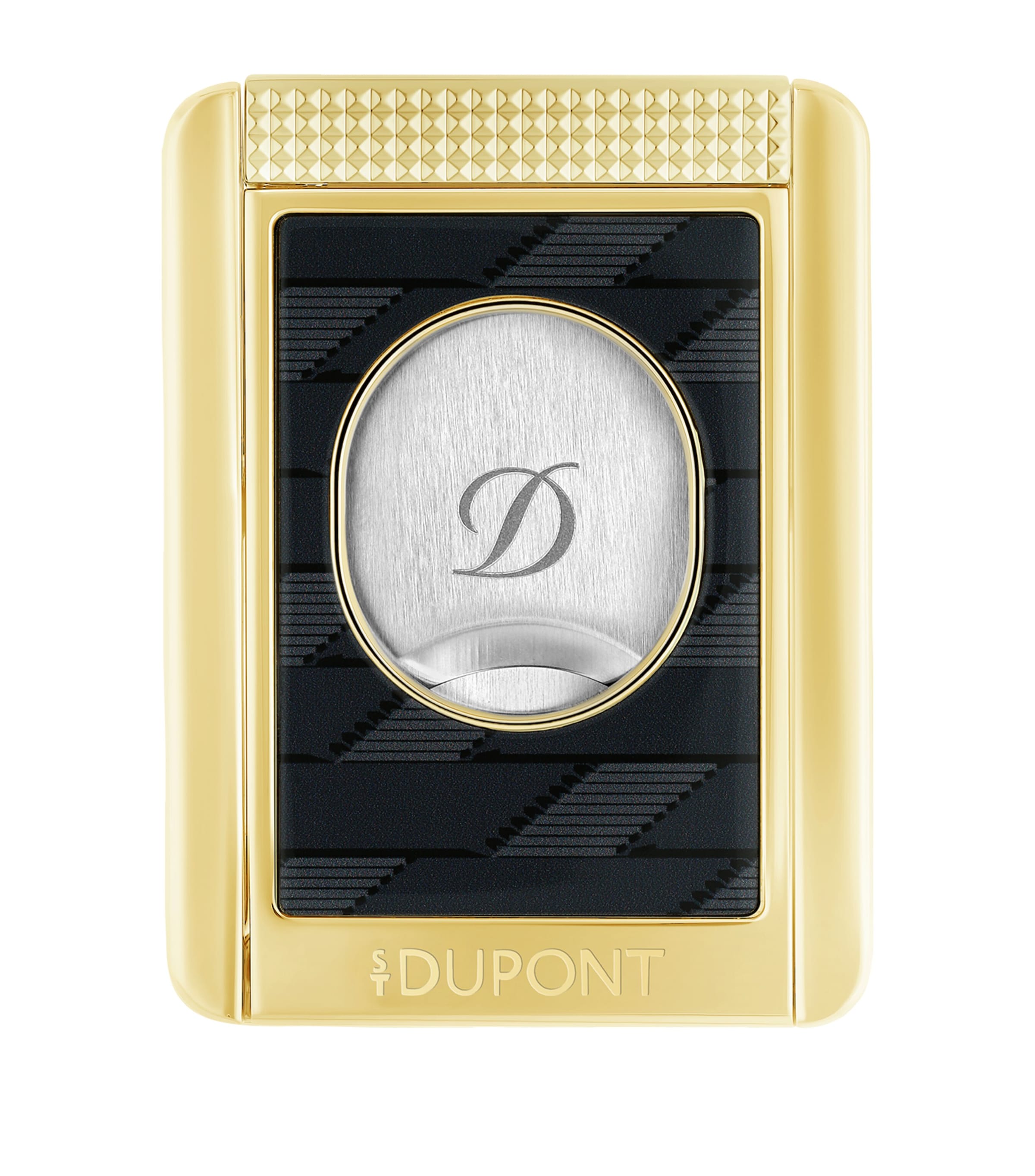 St Dupont S. T. Dupont Monogram 1872 Cc X Cigar Cutter Stand In Black