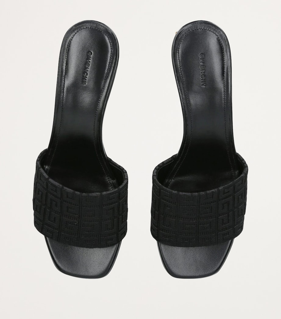 Leather G Cube Mules 45 BLACK Image 4