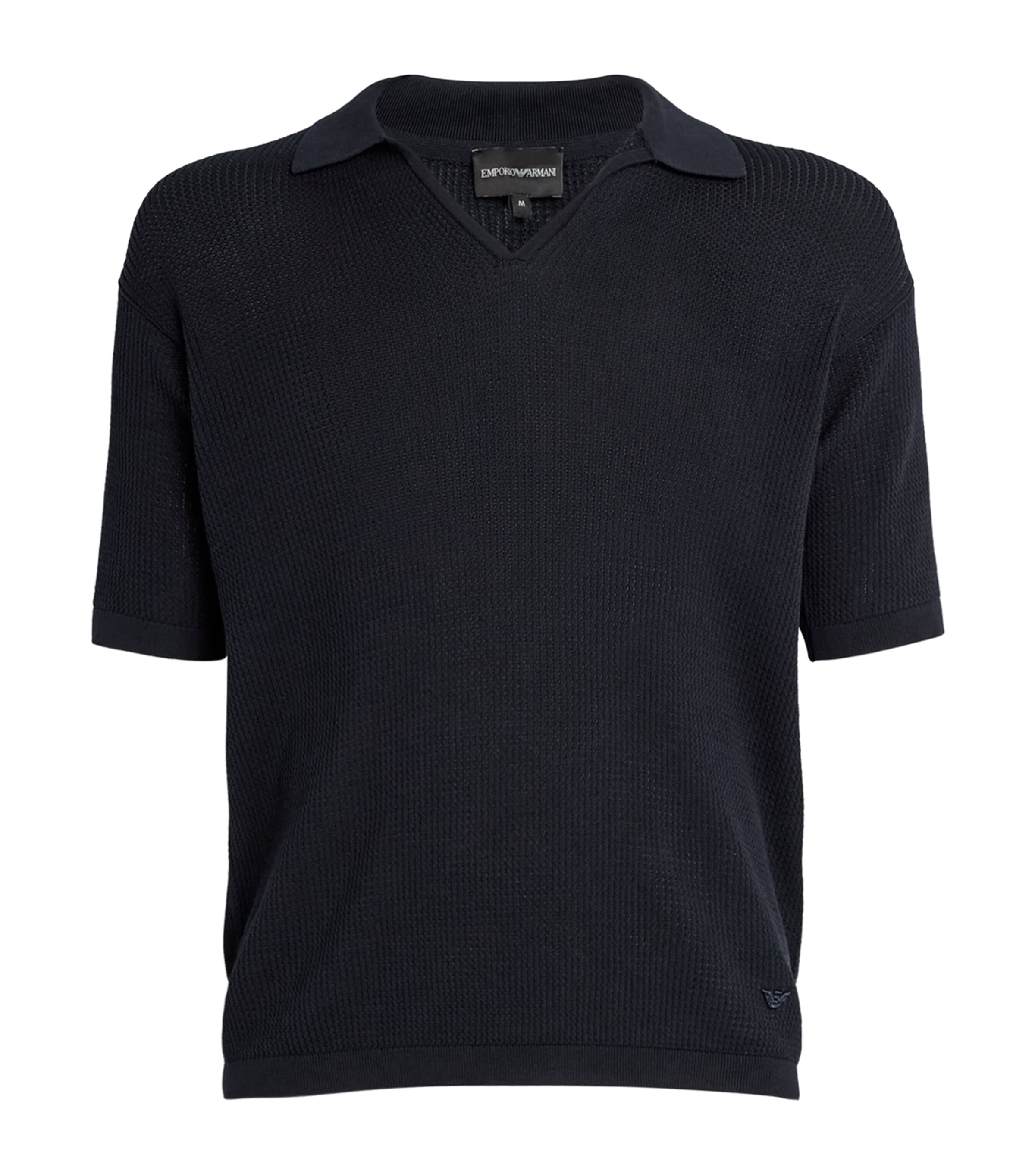 Emporio Armani Men's Lyocell Pullover Sweater In Blue