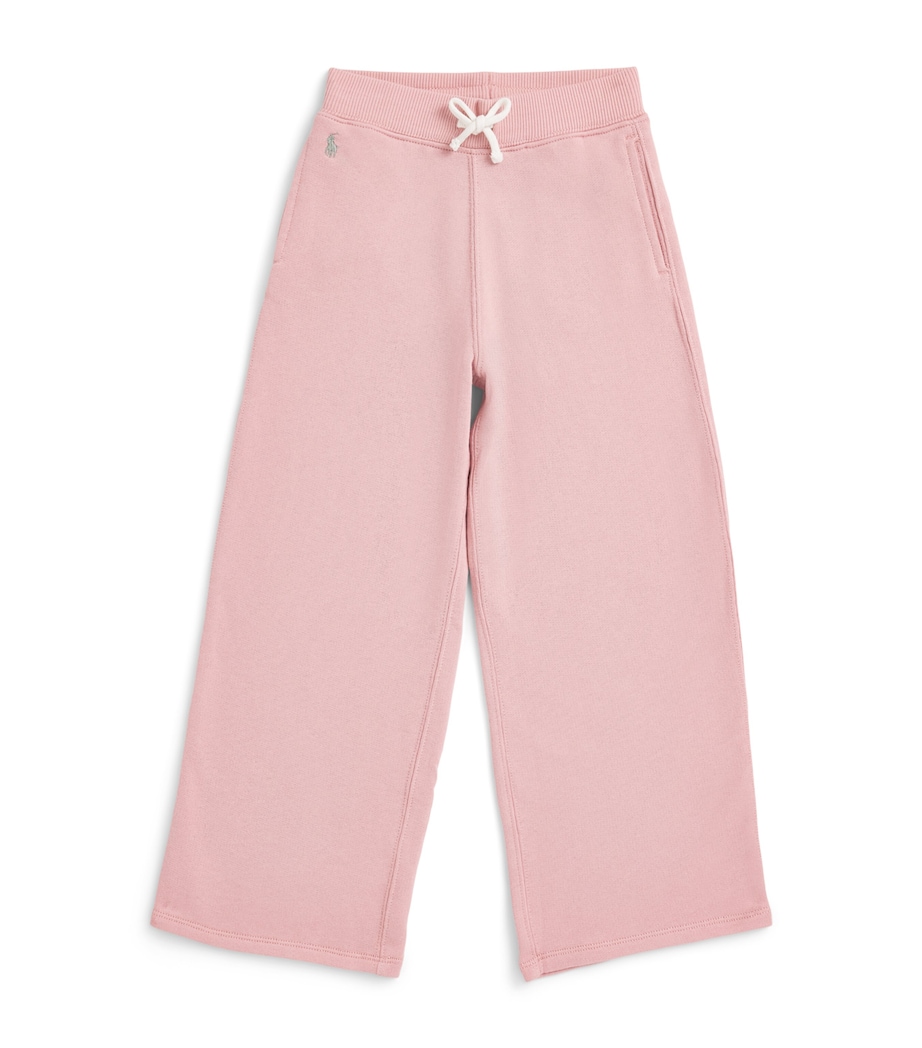 Ralph Lauren Kids Embroidered Polo Pony Sweatpants (7-14 Years) Adirondack Rose Image 1