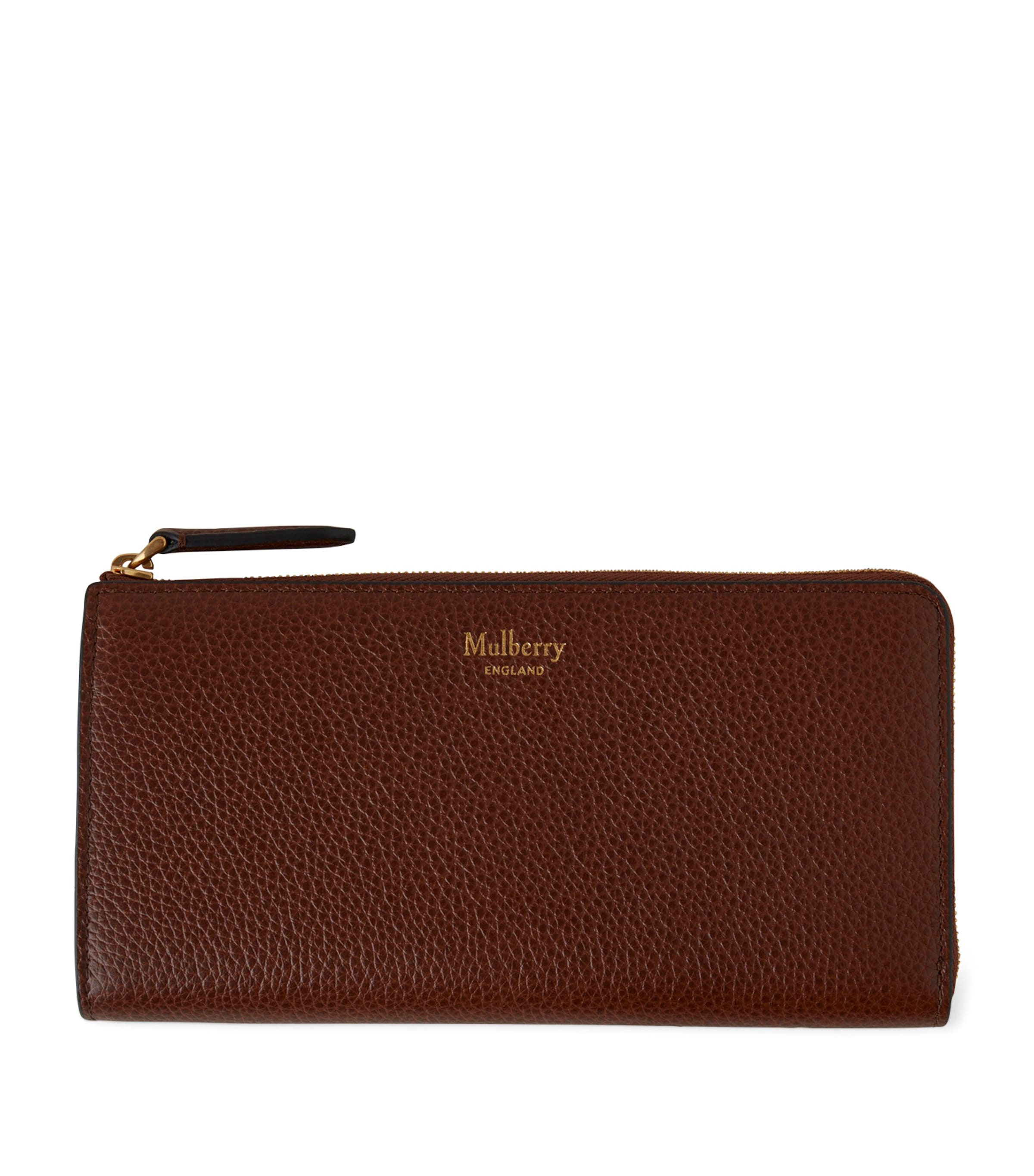 MULBERRY LEATHER CONTINENTAL LONG ZIP-AROUND WALLET 