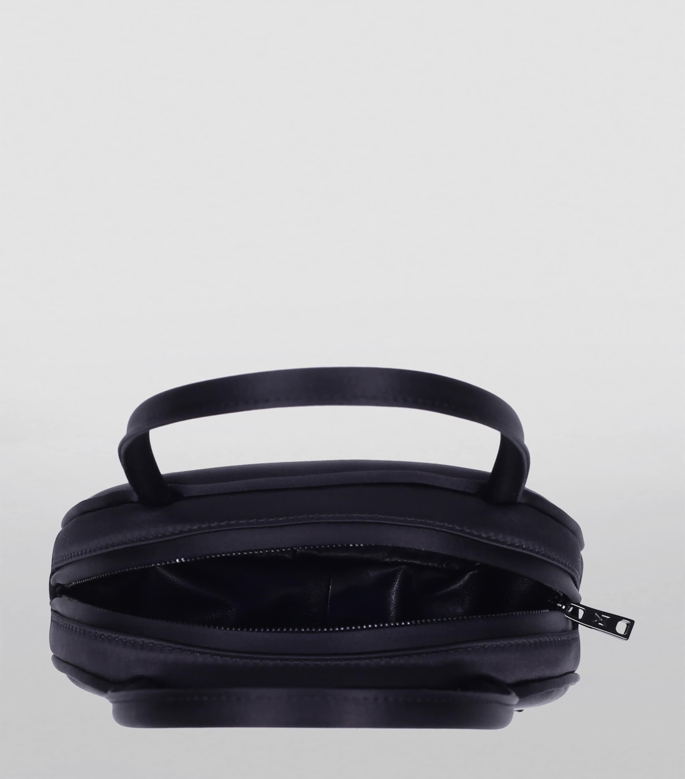 Mini Satin Amini Bella Top-Handle Bag BLACK Image 2