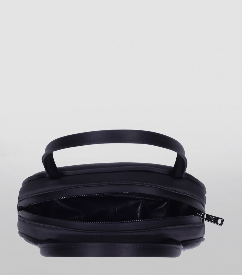 Mini Satin Amini Bella Top-Handle Bag BLACK Image 2