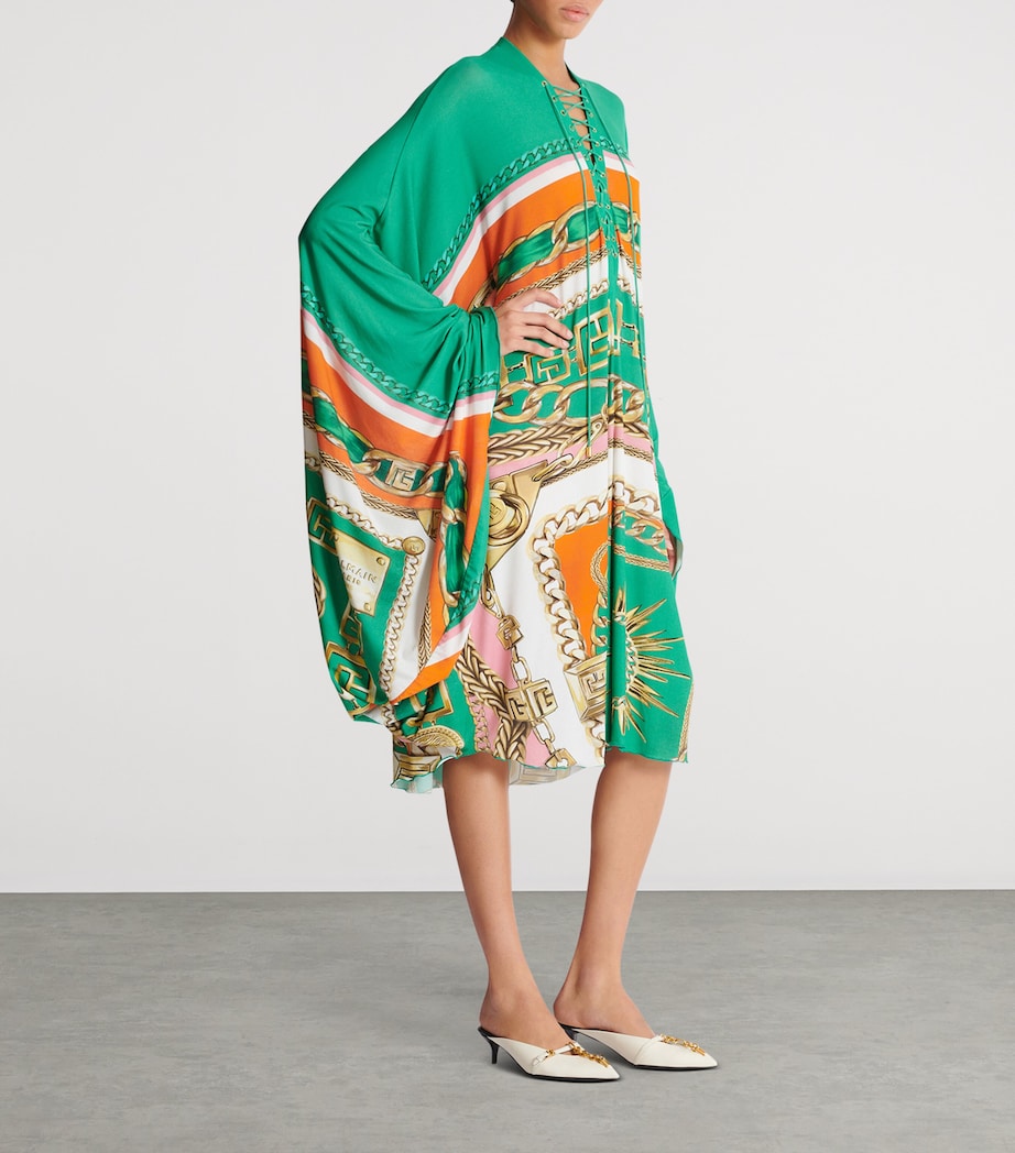Printed Kaftan Midi Dress AAA MULTICOLORE Image 2