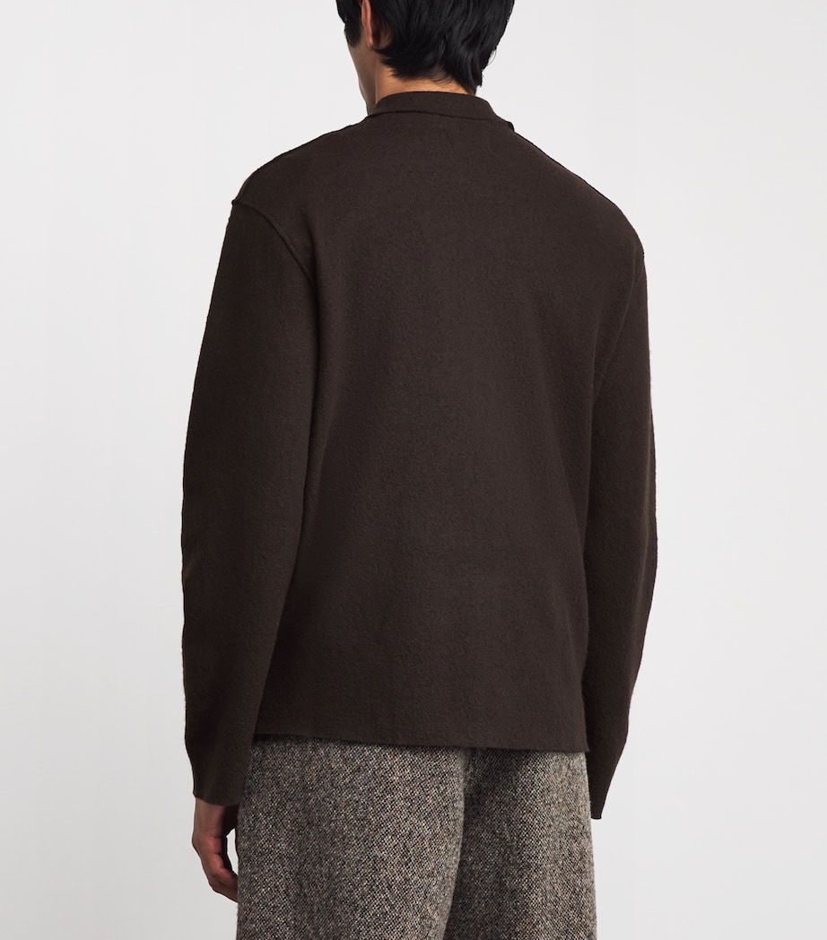 Wool Jonas Overshirt DUSKY PORT Image 4