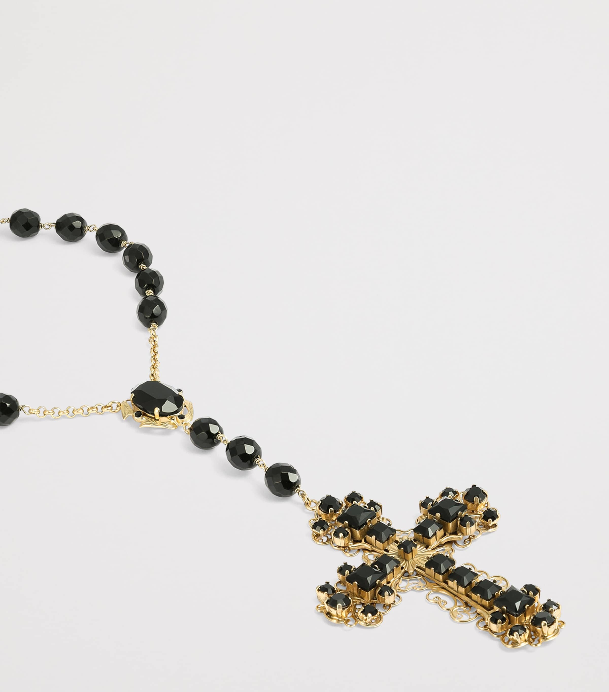 Dolce&Gabbana Beaded Rosary Necklace Nero/oro Image 3