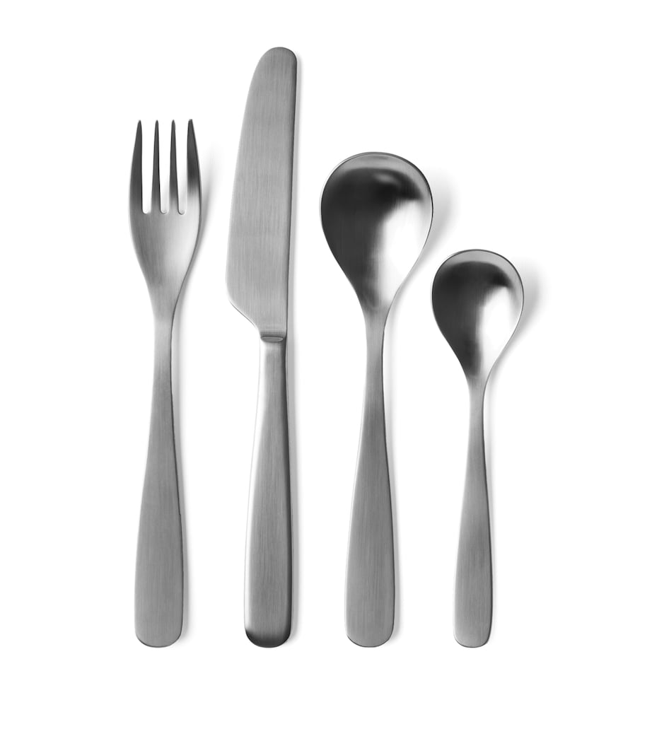 The Conran Shop Brushed Stainless Steel Altin 24-Piece Cutlery Set Brushed Steel Image 1