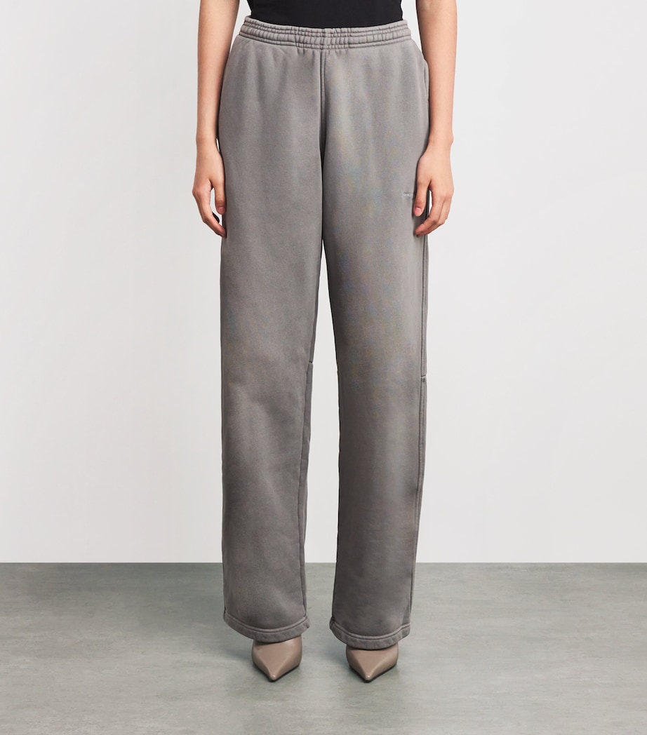 Cotton Articulated-Leg Sweatpants 064A WASHED CEMENT Image 3