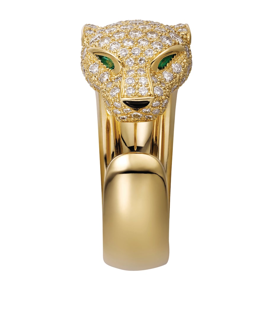 Yellow Gold and Diamond Massai Panthère de Cartier Ring YELLOW GOLD Image 3