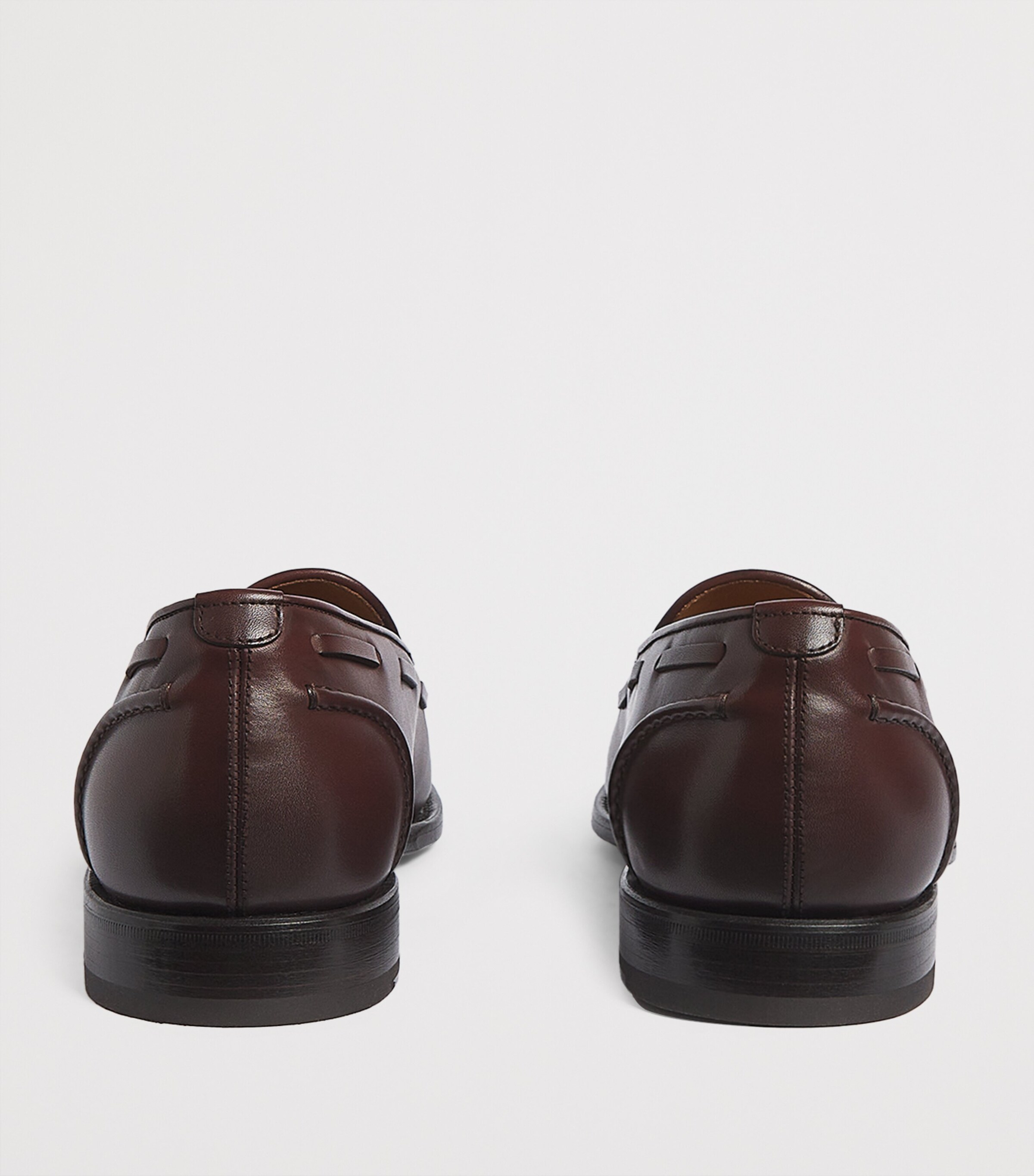 Leather Tasselled Loafers LUGGAGE BROWN Image 4