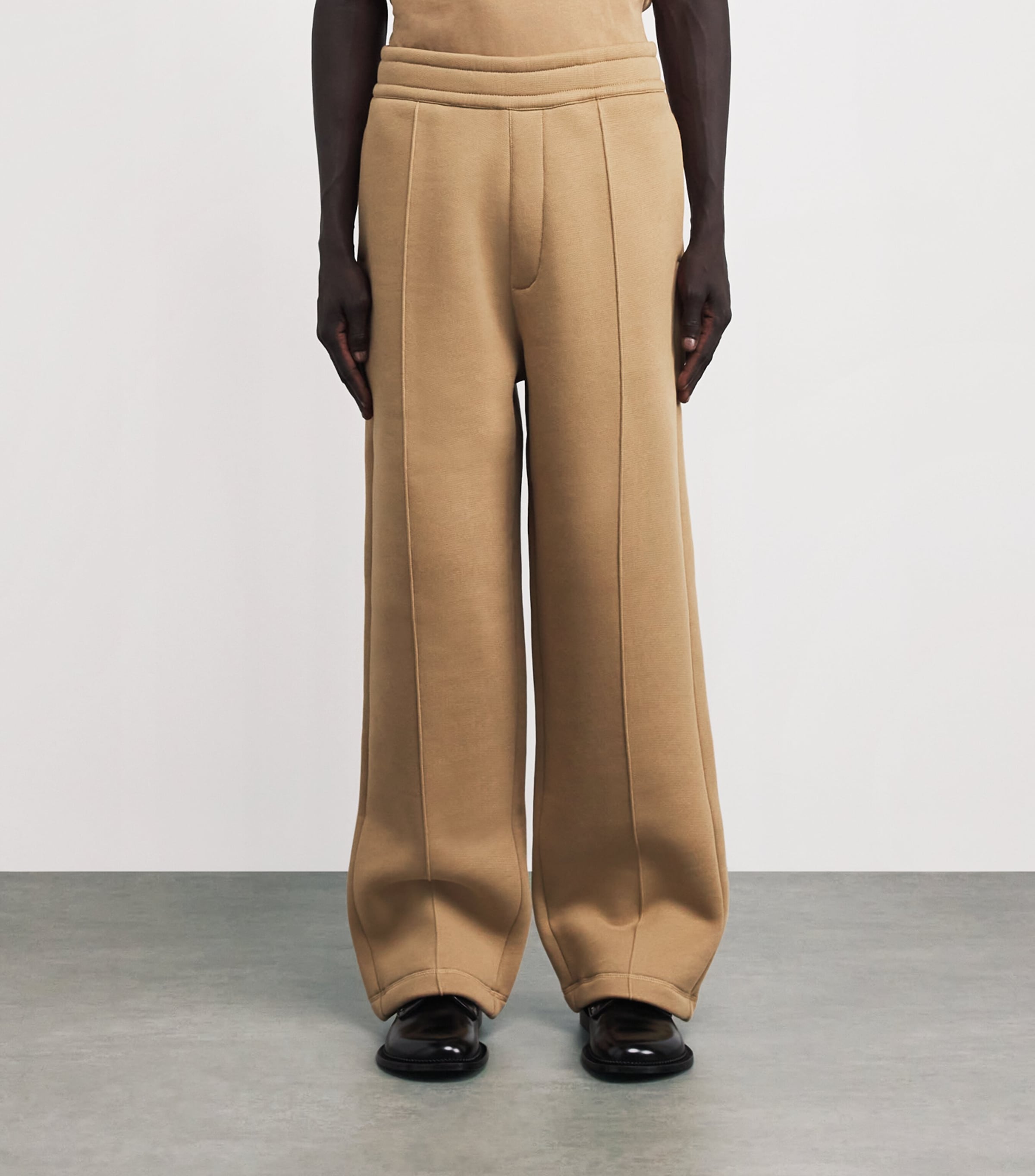 Ami de Coeur Wide-Leg Sweatpants 280 - CAMEL Image 3