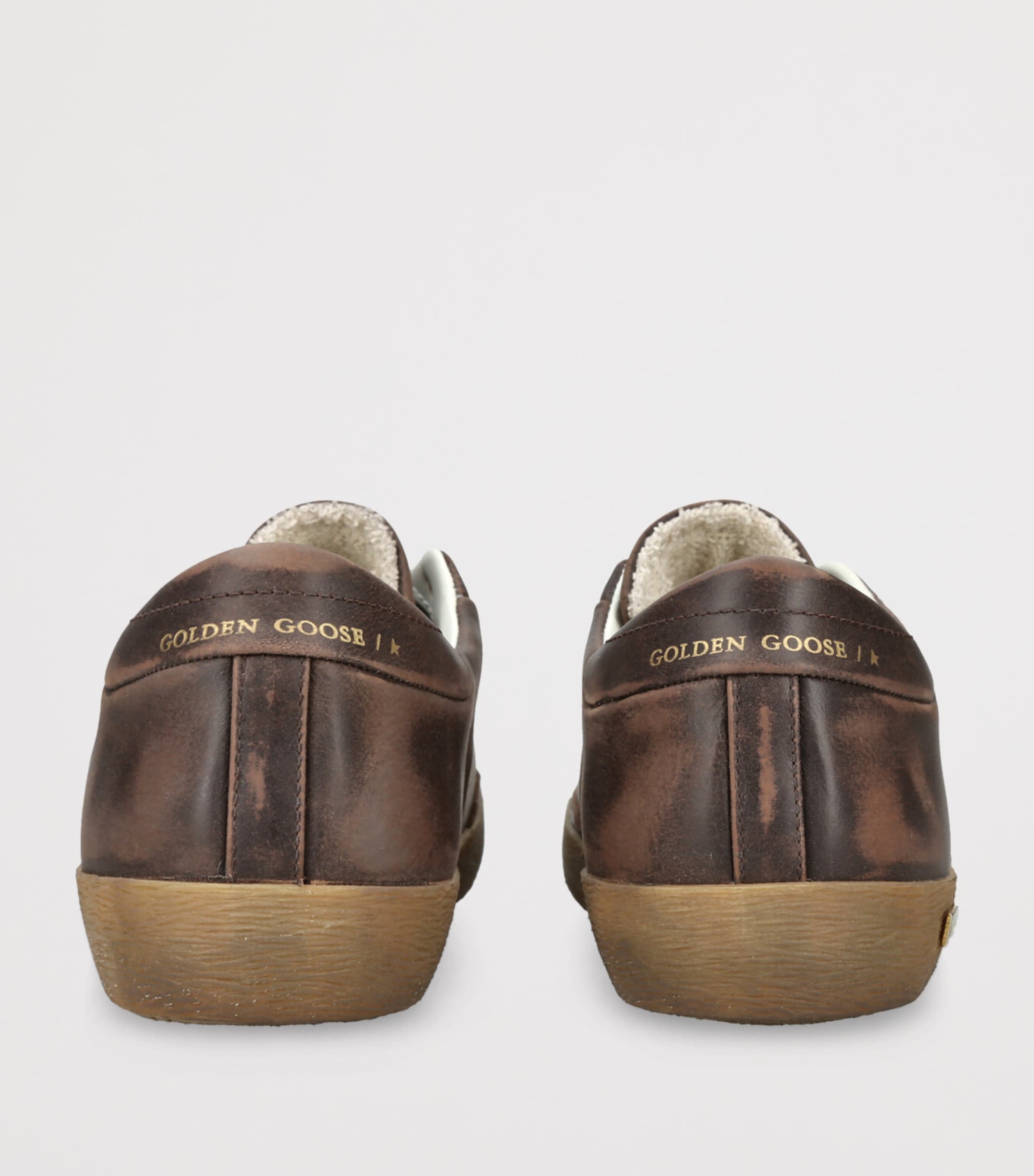 Golden Goose Leather Super-Star Sneakers Brown/oth Image 2