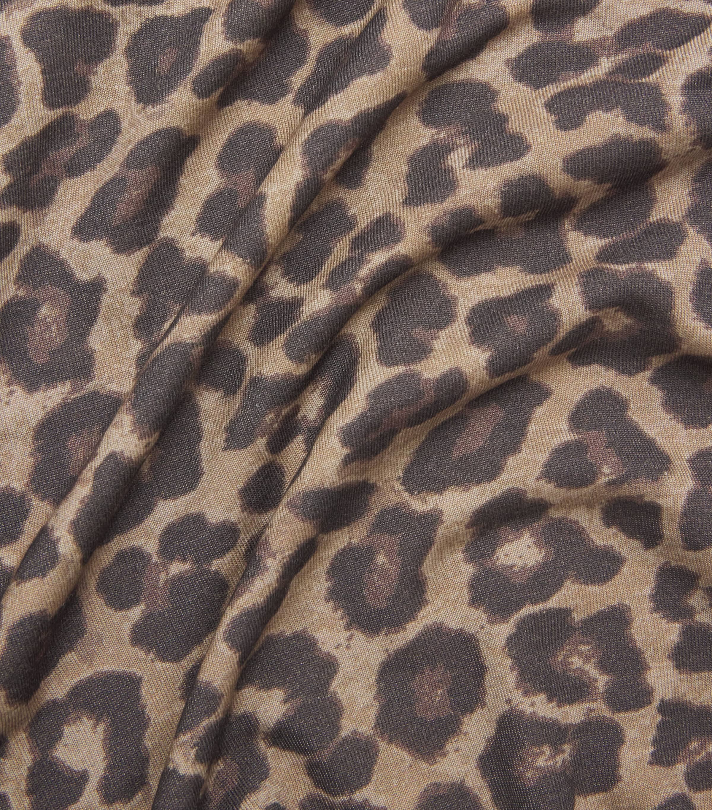 ANINE BING Womens Leopard Print Sylvie T-Shirt Leopard Image 6
