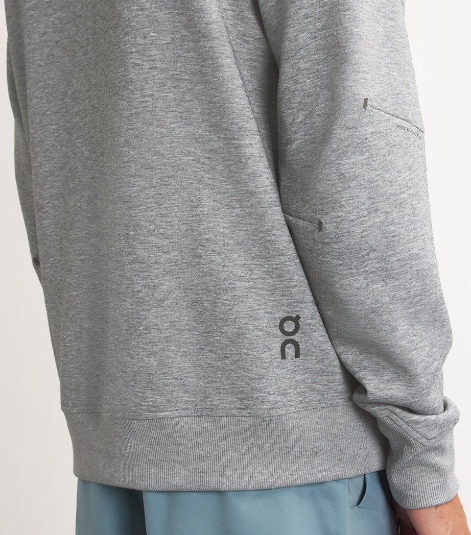 Zip-Up Hoodie GREY Image 6