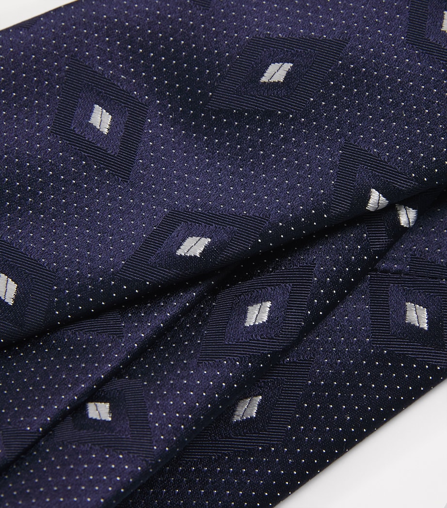 Silk Geometric Print Tie FB057 Image 3