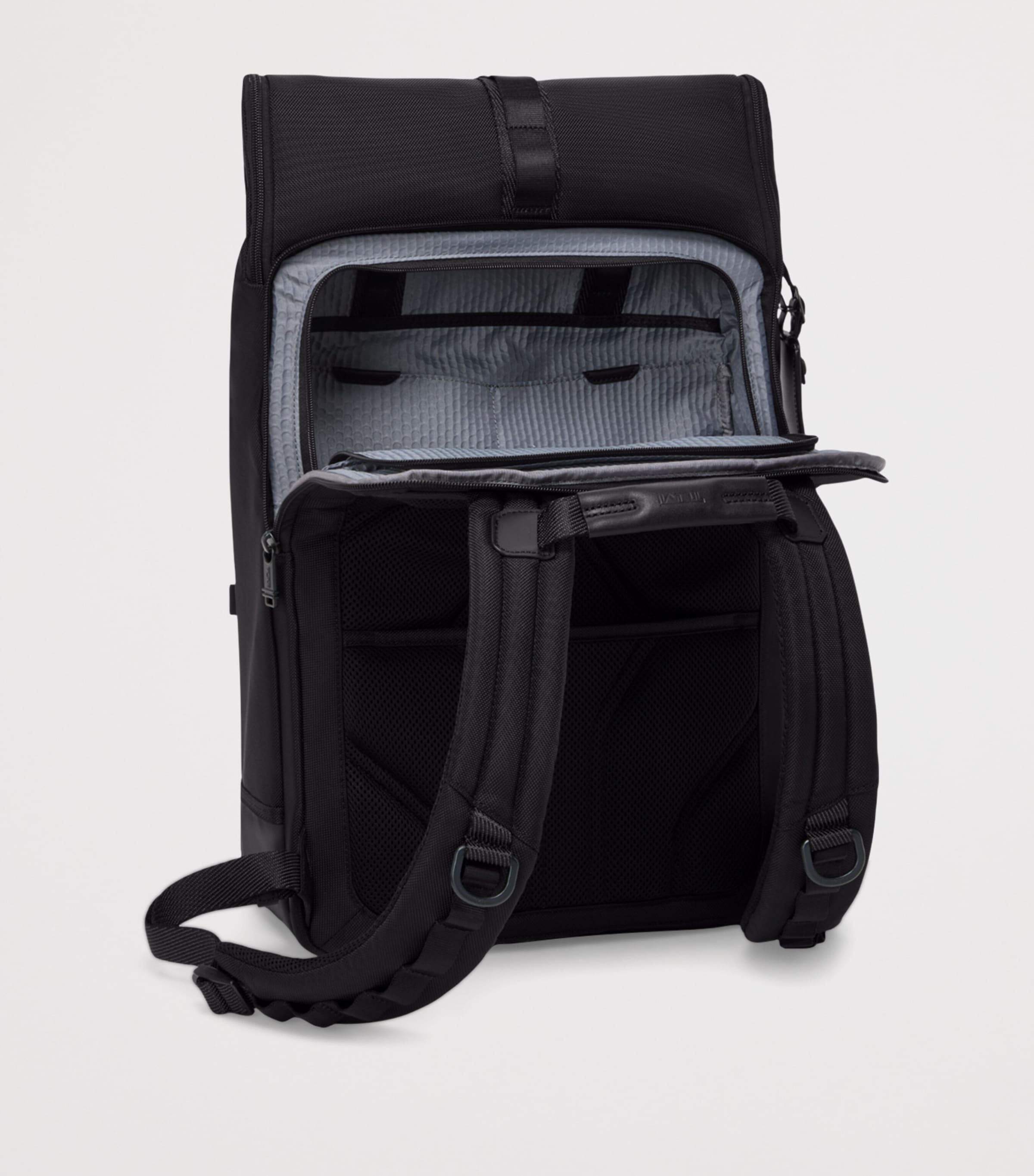 Tumi Alpha Bravo Surveillance Flap Backpack Black Image 6
