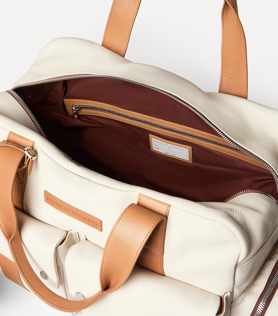 Brunello Cucinelli Grained Calfskin Leisure Bag Image 5