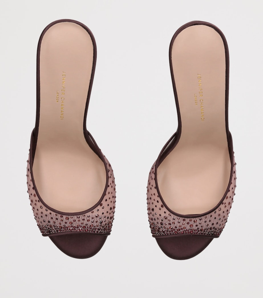 Jennifer Chamandi Lace Guido Mules 85 Purple Image 4