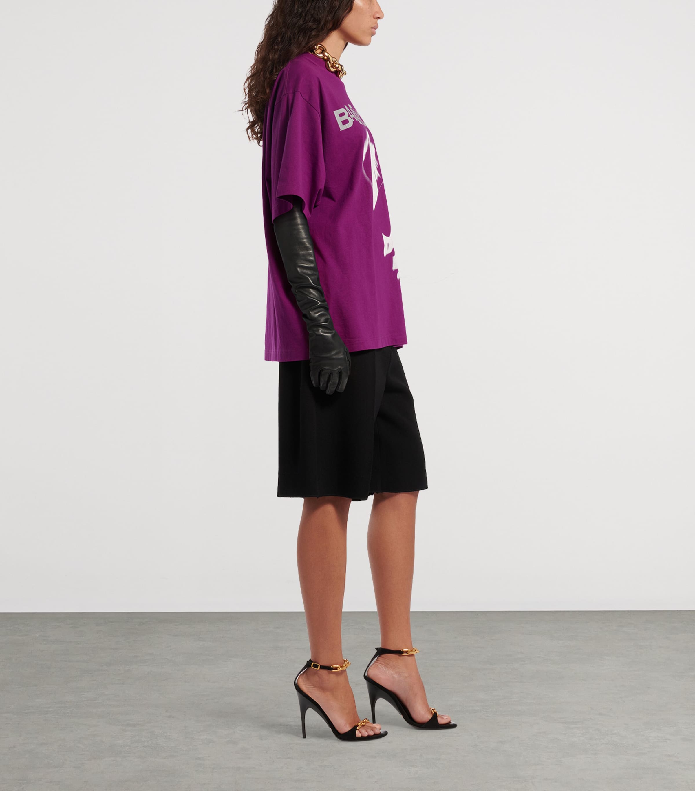 Balenciaga Womens Printed T-Shirt Image 4