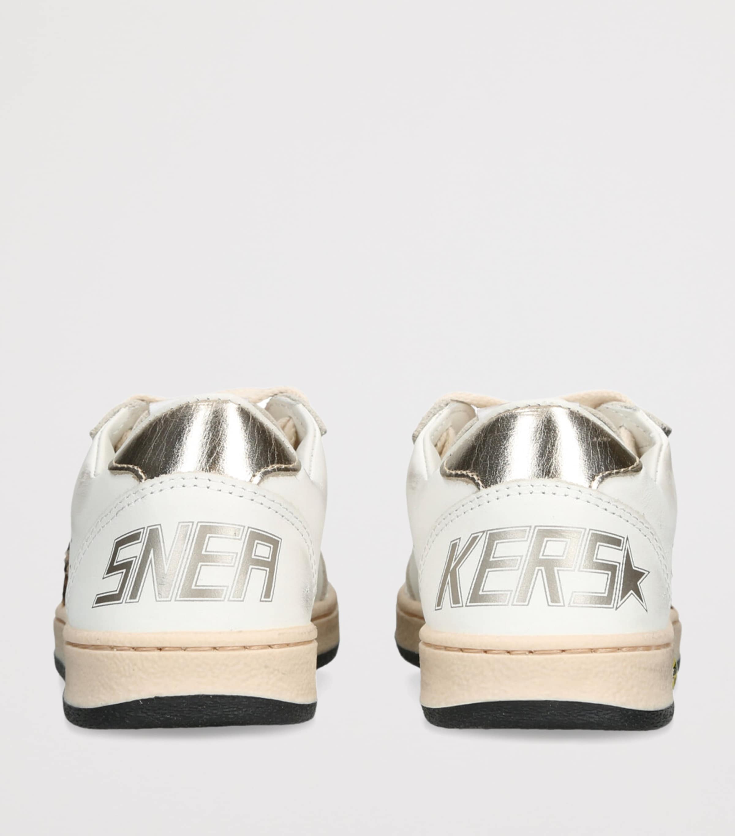 Golden Goose Leather Ball Star Leopard Sneakers White/comb Image 2