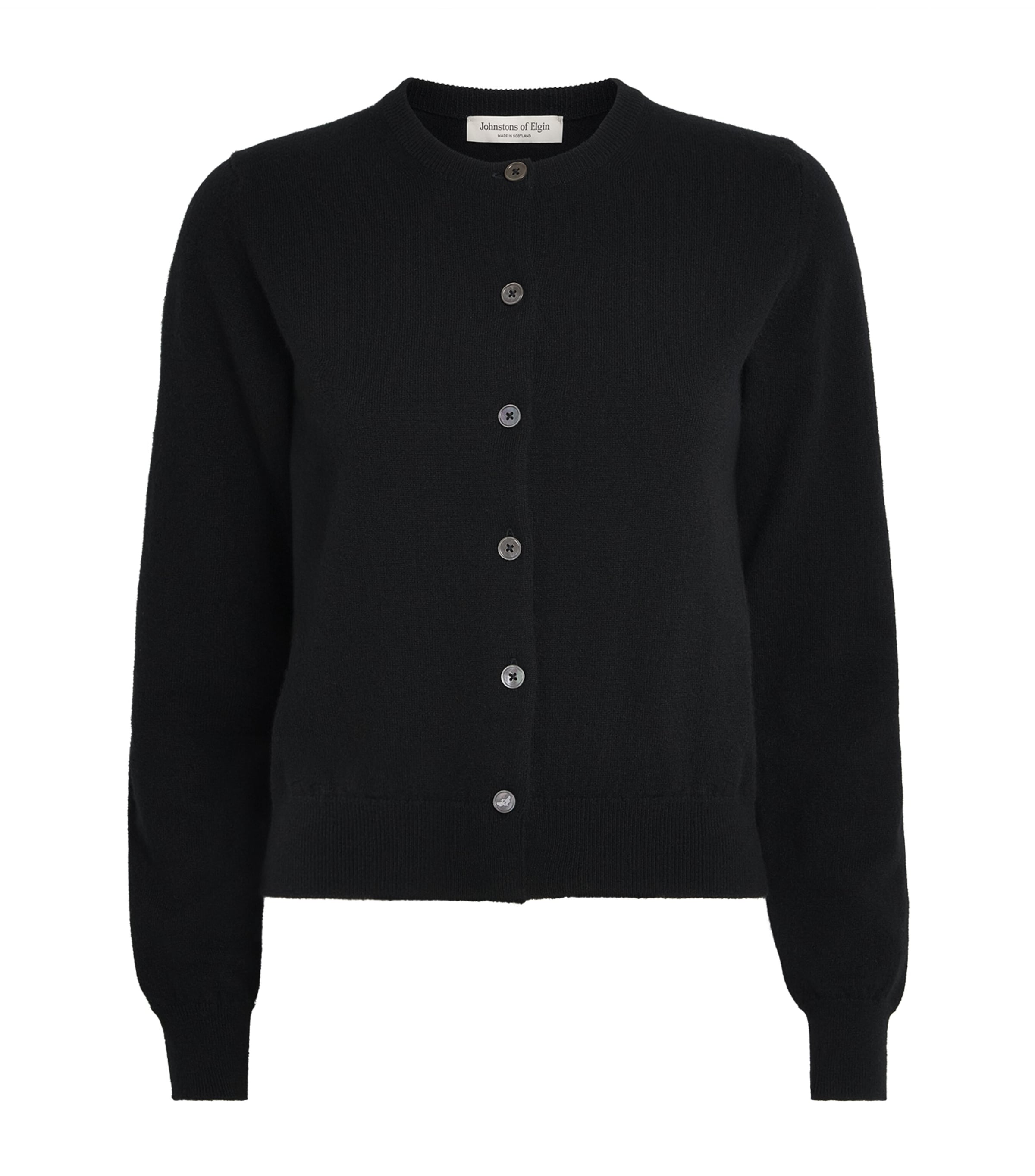 Johnstons Of Elgin Womens Cashmere Iris Cardigan Black Image 1