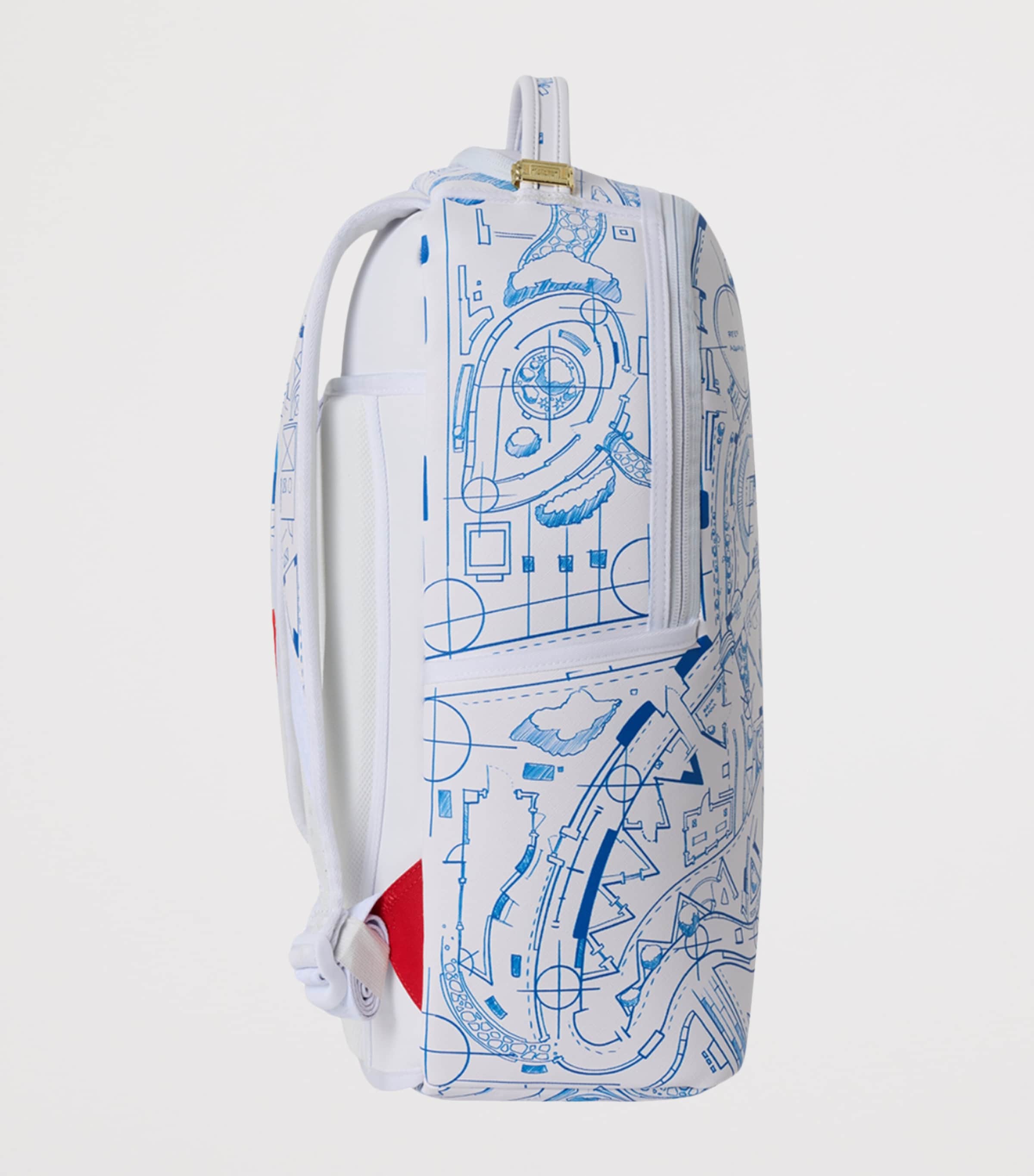 Sprayground Frank Lloyd Wright Backpack Blue Print Image 3