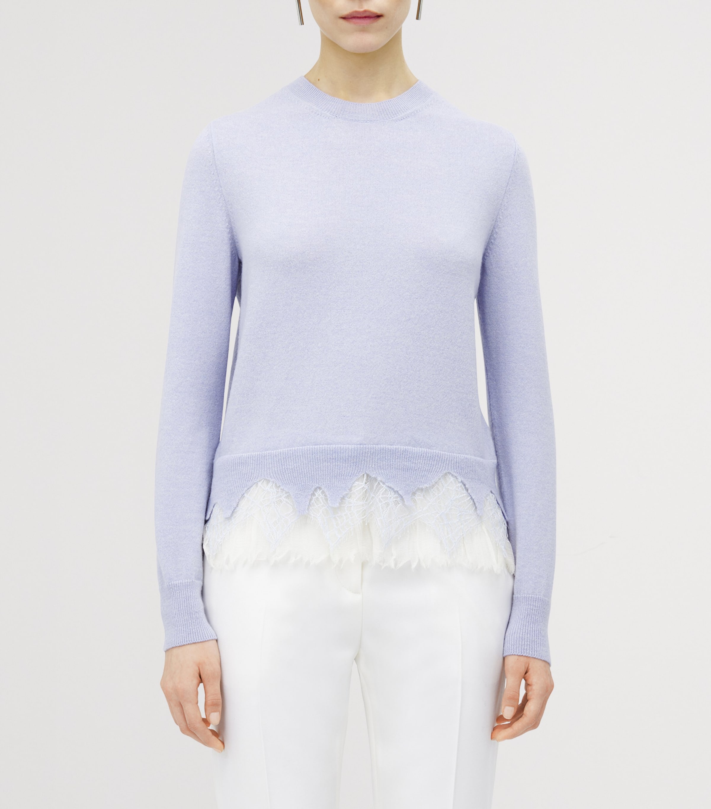 McQueen Wool-Cashmere Cobweb-Lace Sweater | Harrods US