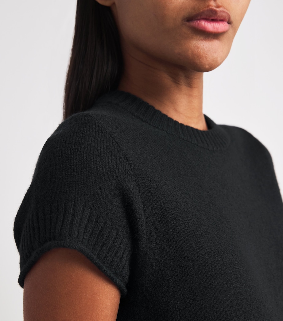 Cashmere Shrunken Baby T-Shirt BLACK Image 6