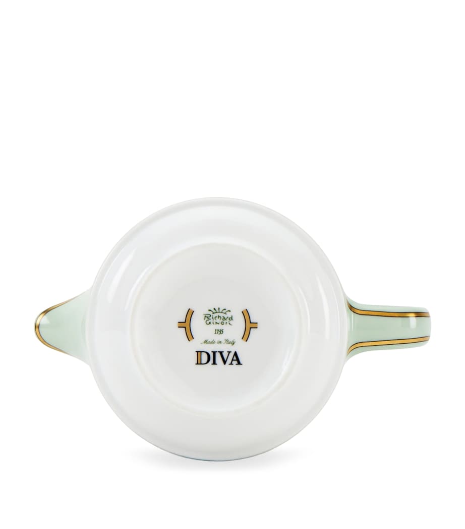 Porcelain Colonna Diva Verde Milk Jug (300ml) G00134900 Image 3