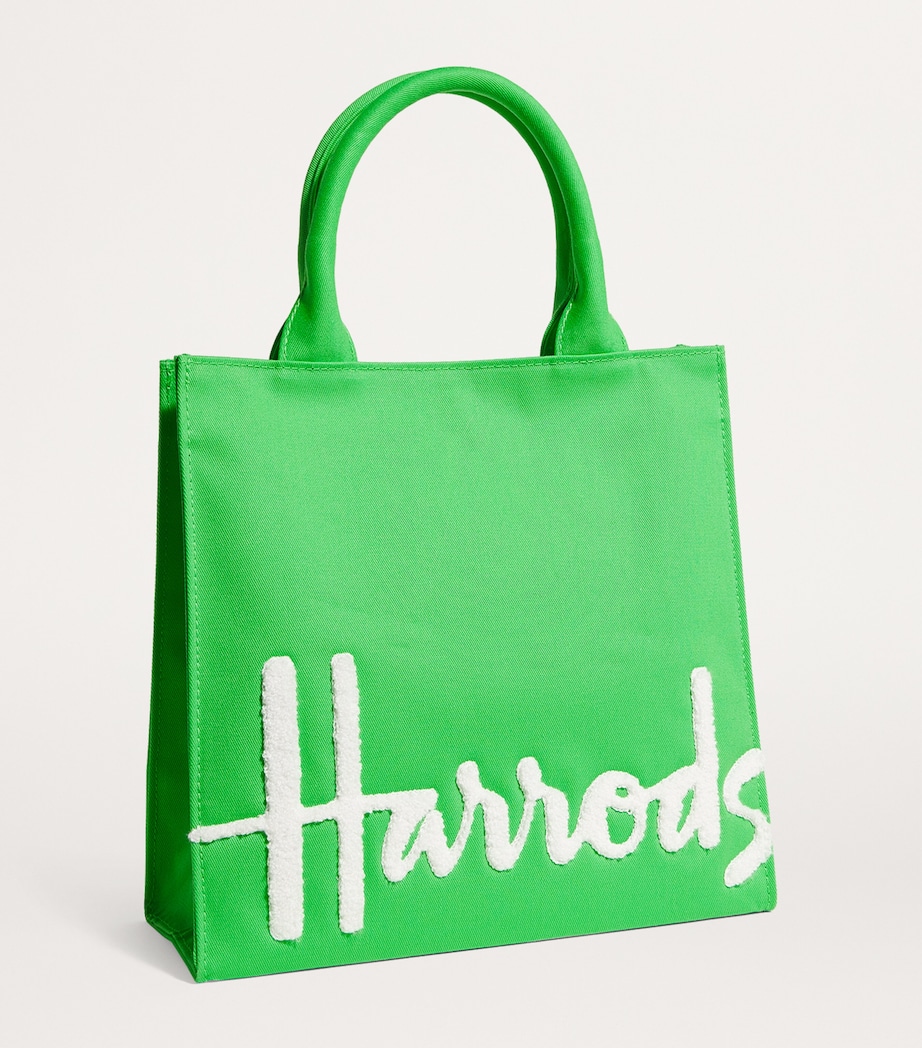 Small Cotton Logo Tote Bag BRIGHT GREEN Image 3