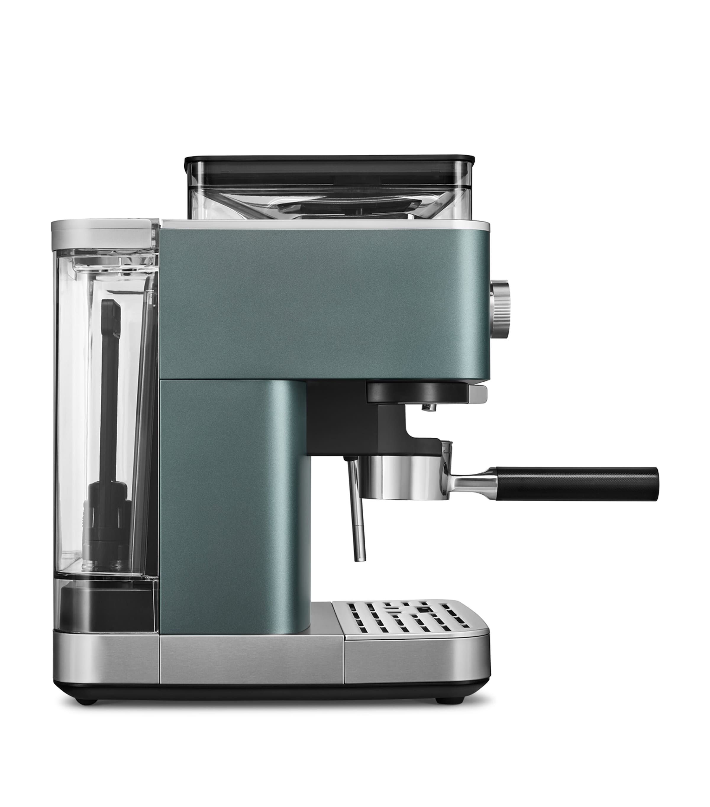 KitchenAid Semi Automatic Espresso Machine with Burr Grinder Juniper Image 4