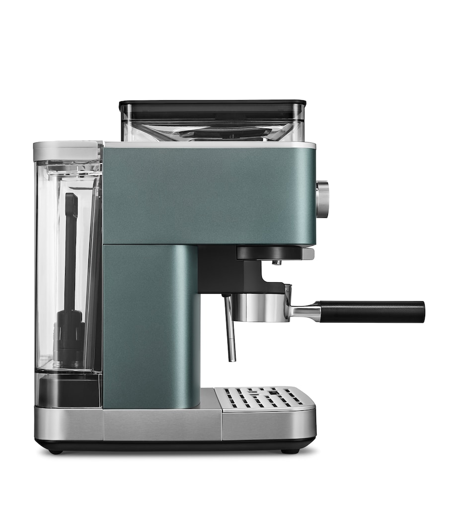 KitchenAid Semi Automatic Espresso Machine with Burr Grinder Juniper Image 4