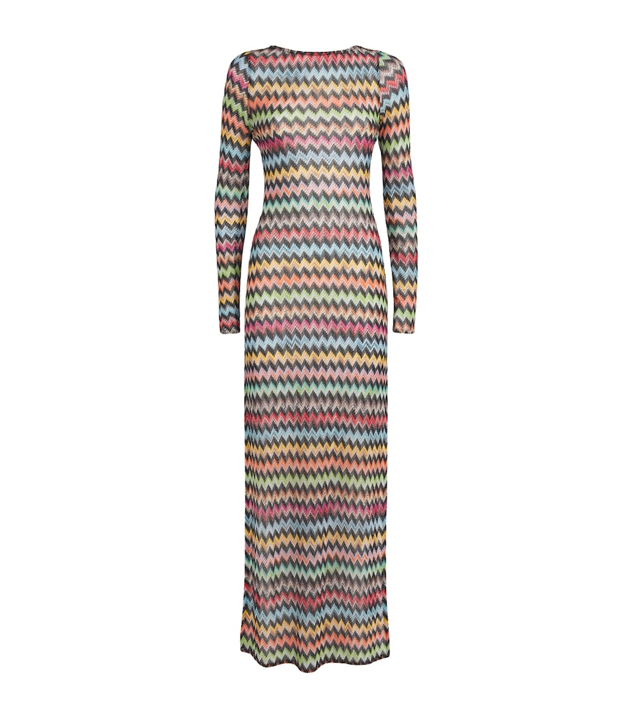 Missoni Multi Backless Zigzag Maxi Dress | Harrods UK Missoni Multi Backless Zigzag Maxi Dress | Harrods UK