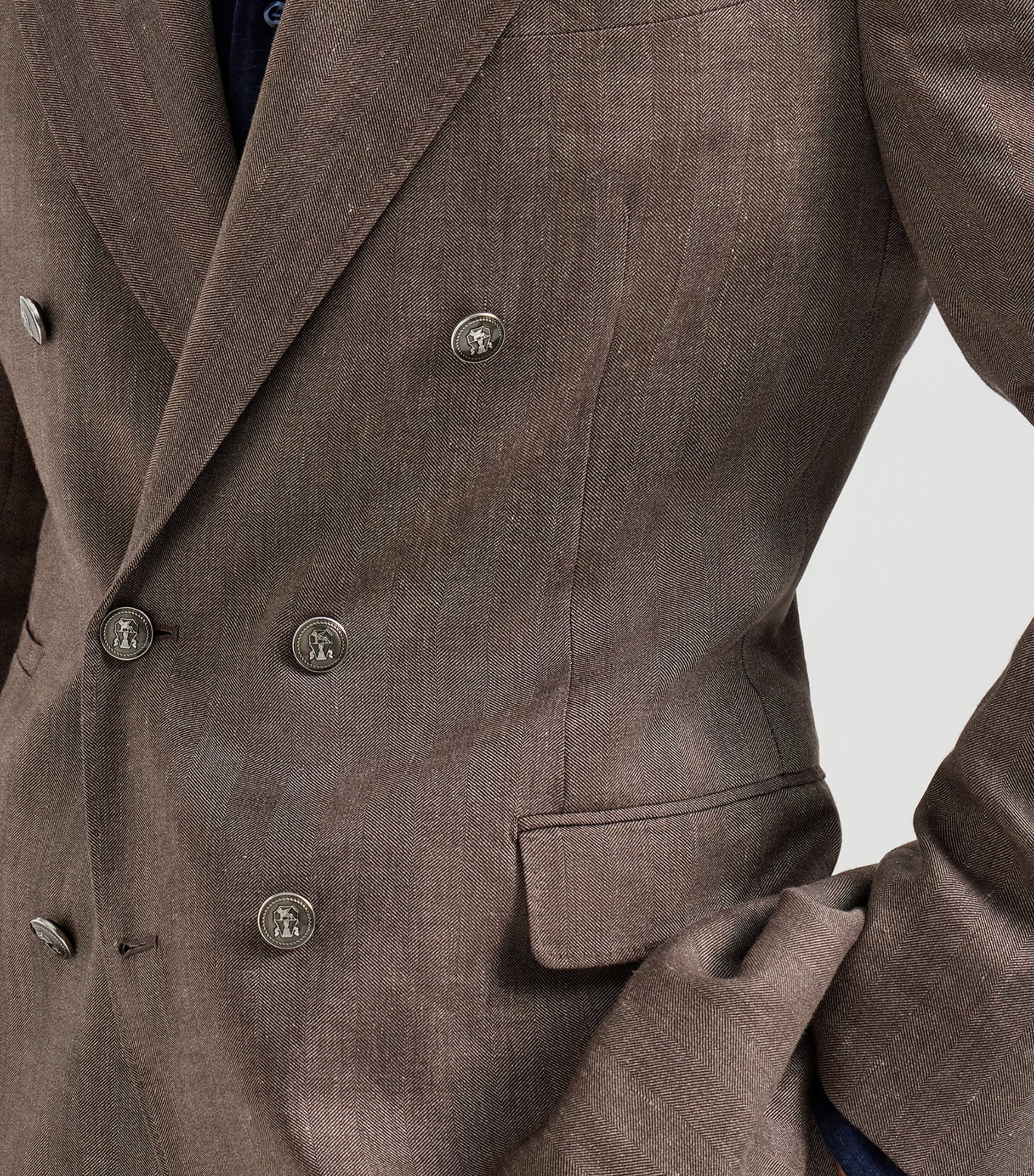 Brunello Cucinelli Mens Linen-Cotton 2-Piece Suit Image 5